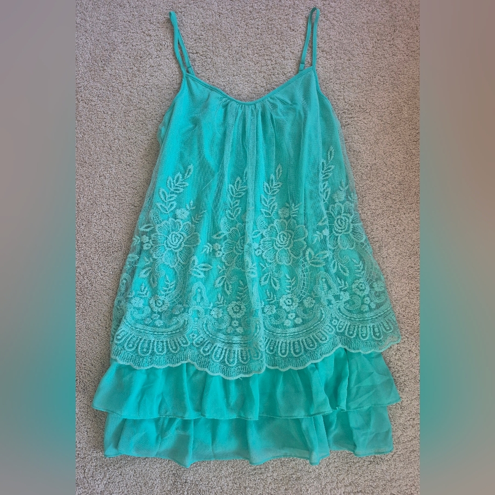 Paperdoll Lace Ruffle Slip Dress | NWT